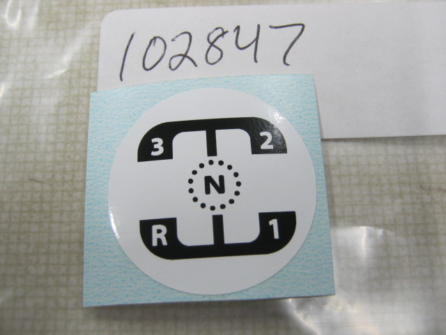 4 speed gear pattern decal