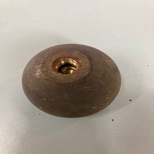 Knob black 1/2-13 thread with recessed top