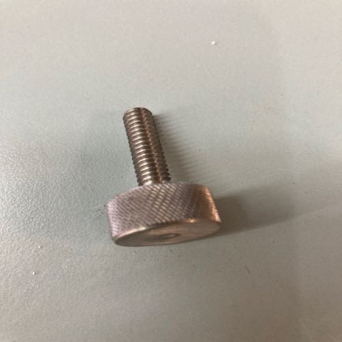 Thumb screw knurled 1/4x20x1 3/16 stainless