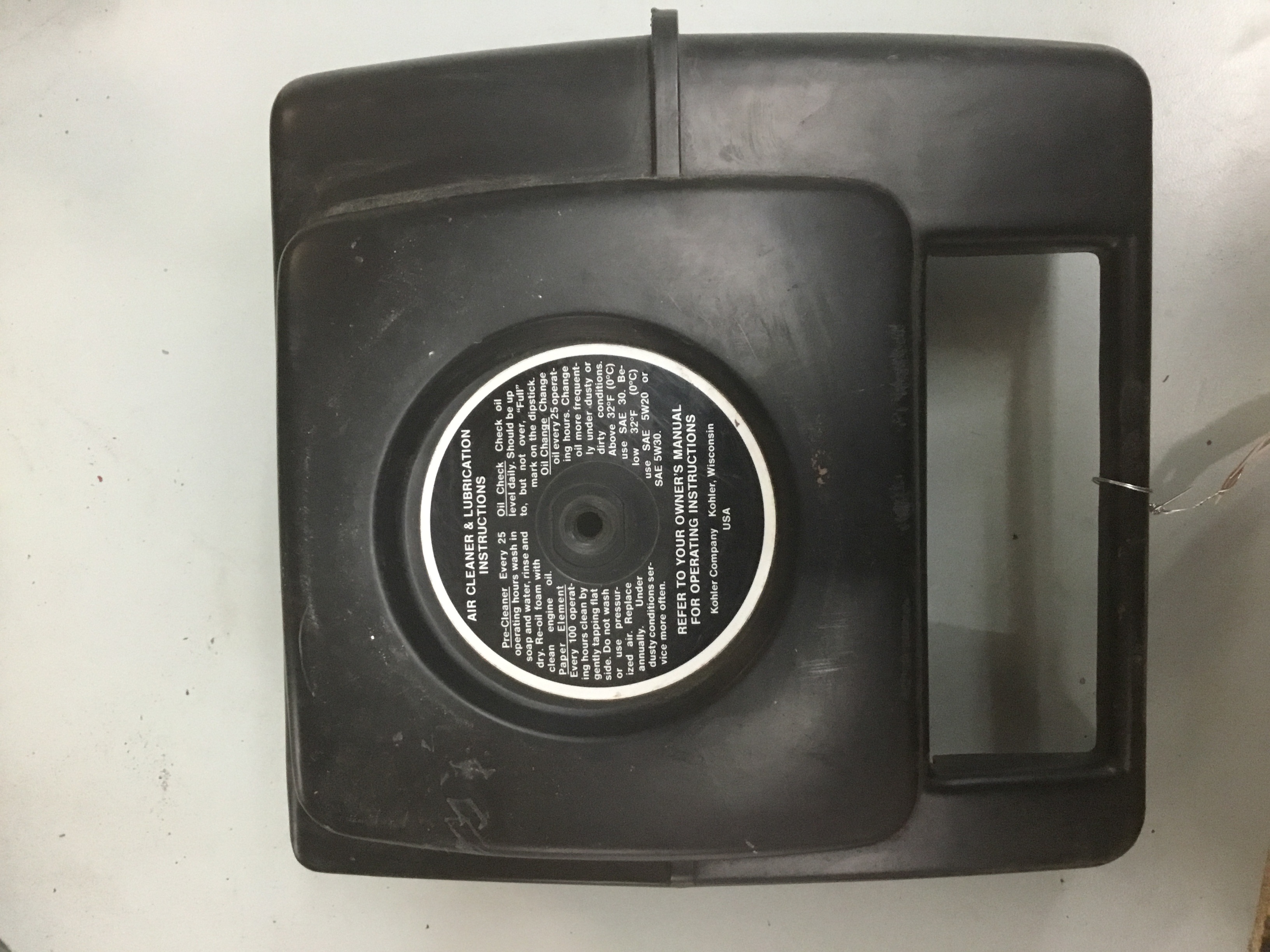 Cover for air cleaner plastic M series  KH10299,47 096 12