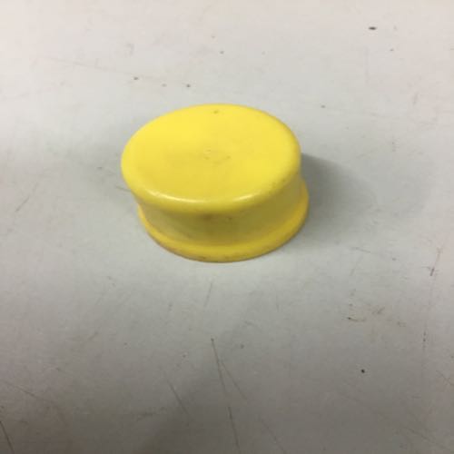 Yellow cap hard plastic 1 5/16 id