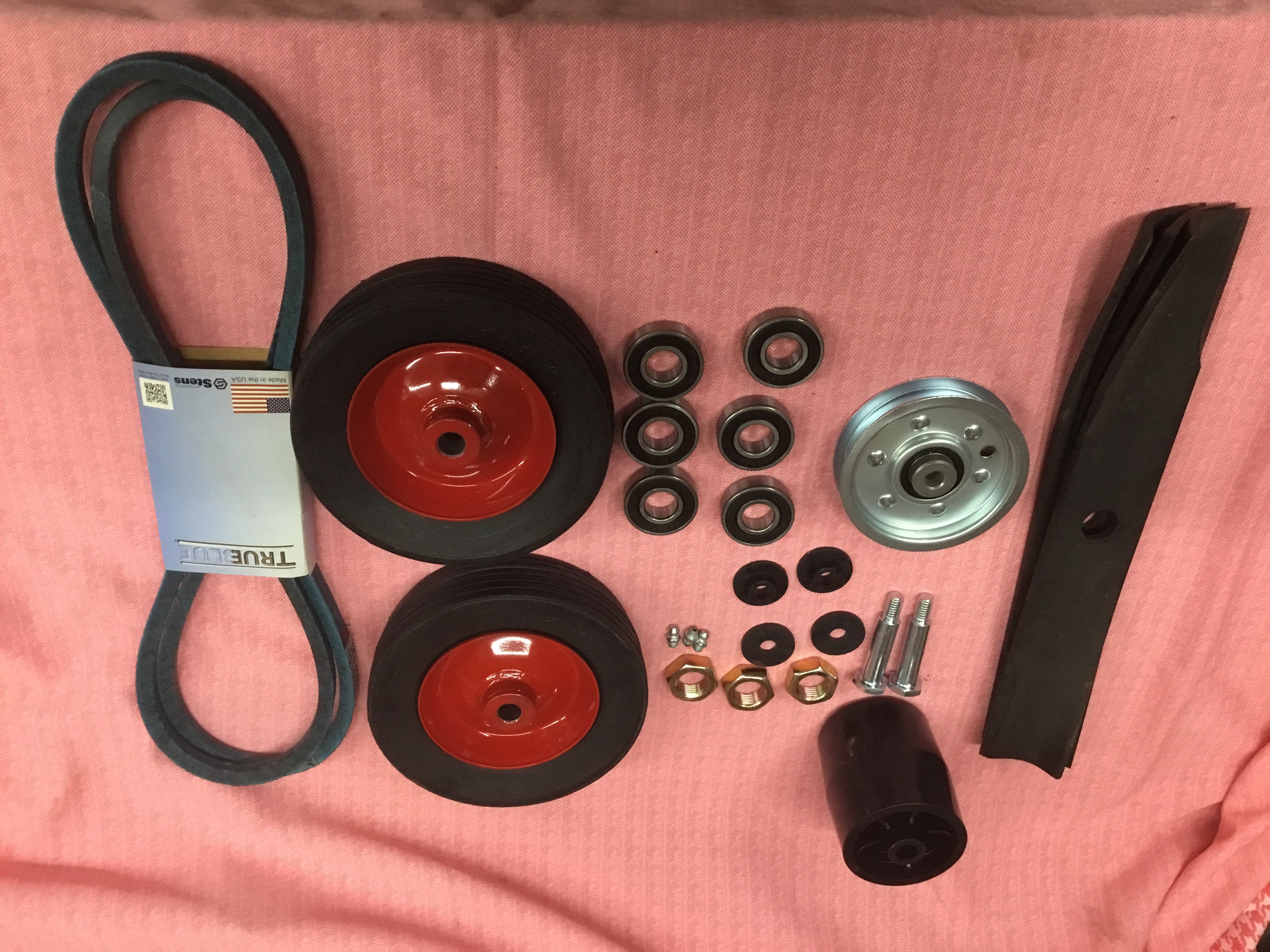 36" deck with 5/8" spindle shafts