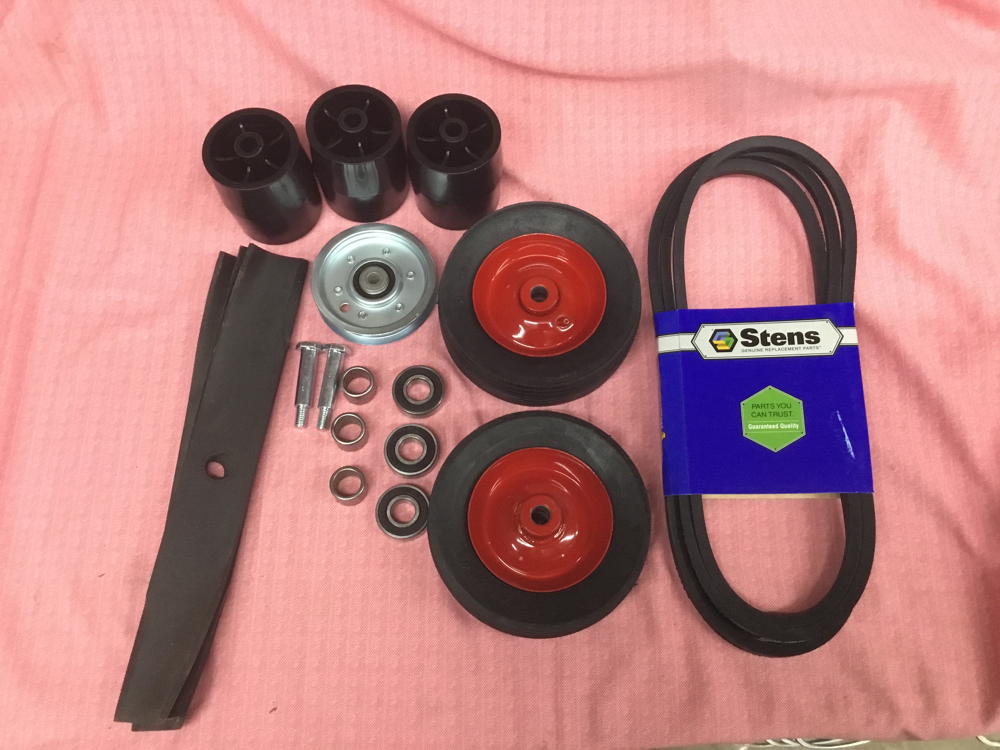 42" deck rebuild kit for mower with doubl D spindles